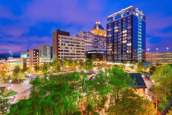 Greensboro, Severní Karolína, USA Cityscape — Stock fotografie