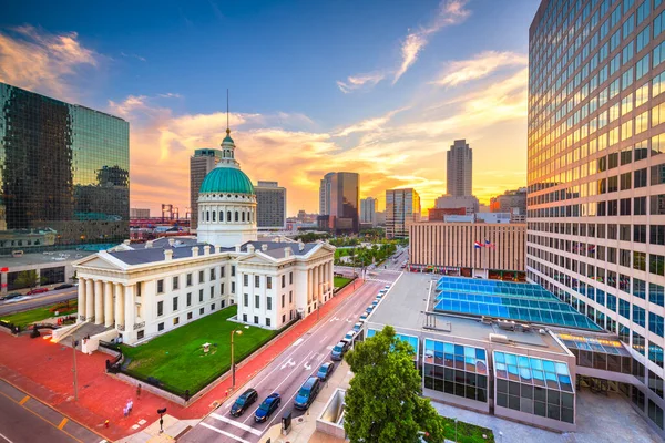 Louis Missouri Estados Unidos Paisaje Urbano Céntrico Con Antiguo Palacio —  Fotos de Stock