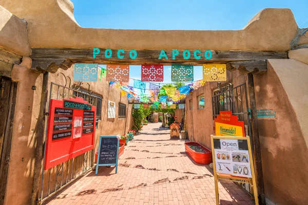 Albuquerque Nowy Meksyk Czerwca 2019 Stare Miasto Sklepów Restauracji Zabytkowym — Zdjęcie stockowe