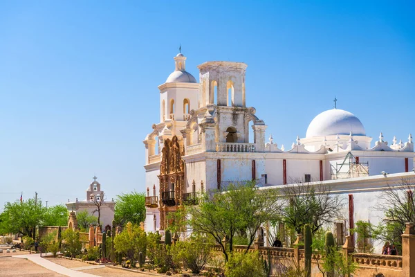 Tucson Arizona Usa Historycznej Misji San Xavier Del Bac — Zdjęcie stockowe