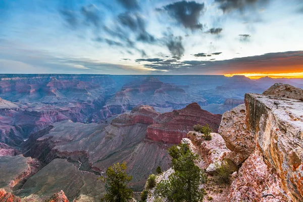 Grand Canyon Arizona Usa All Alba Dal Bordo Sud — Foto Stock