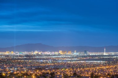 Las Vegas, Nevada, ABD gece banliyölerinden gökyüzü.