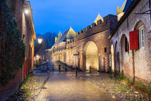 Amersfoort Holandia Historycznym Koppelpoort Świcie — Zdjęcie stockowe