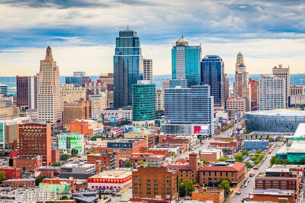 Kansas City Missouri Usa Downtown Cityscape Afternoon — Stock Photo, Image