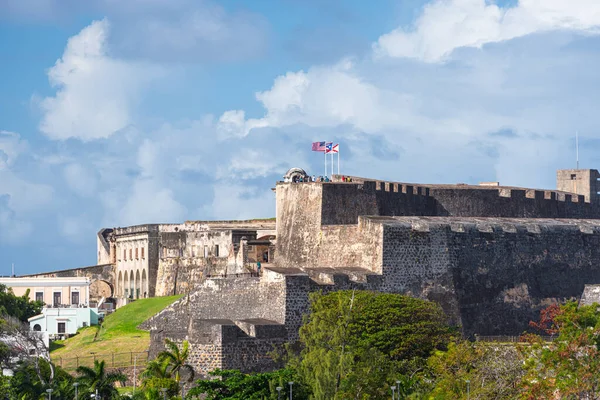 San Juan Porto Riko Castillo San Cristobal — Stok fotoğraf