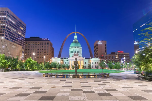 Louis Louisiana Usa Agosto 2018 Vista Dal Kiener Plaza Park — Foto Stock