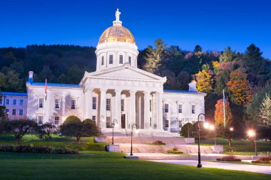 Vermont Eyalet Binası Montpelier, Vermont, ABD.