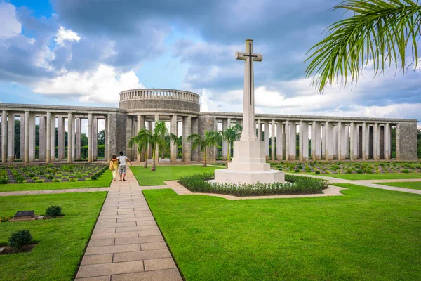 Krigskyrkogården Taukkyan Tillägnad Allierade Förluster Andra Världskriget Nära Yangon Myanmar — Stockfoto