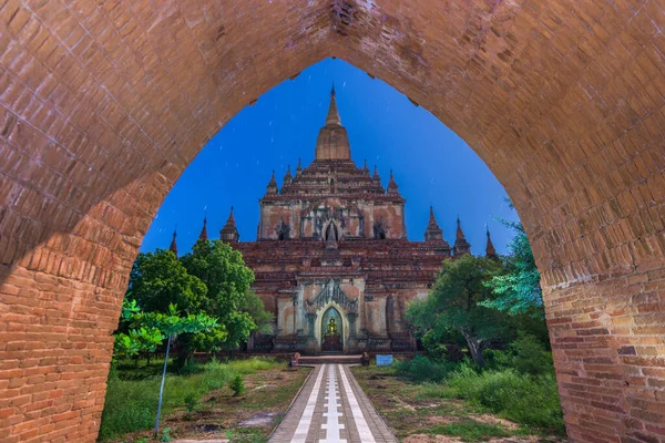Bagan Myanmar Vid Sulamani Templet Natten — Stockfoto