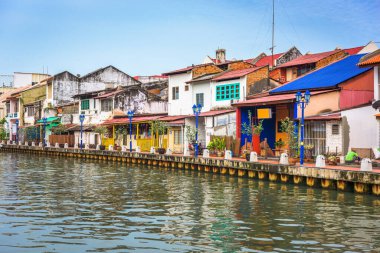 Malacca, Malezya Malacca Nehri üzerindeki Skyline.
