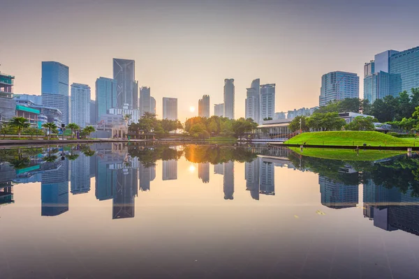 Kuala Lumpur Maleisië Stadsgezicht Avond — Stockfoto