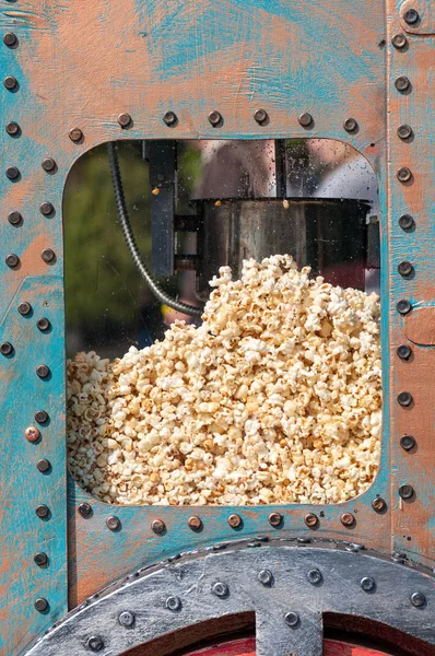 popcorn machine in vintage style close-up