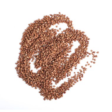 karabuğday dağınık üst görünüm, yakın çekim, izole