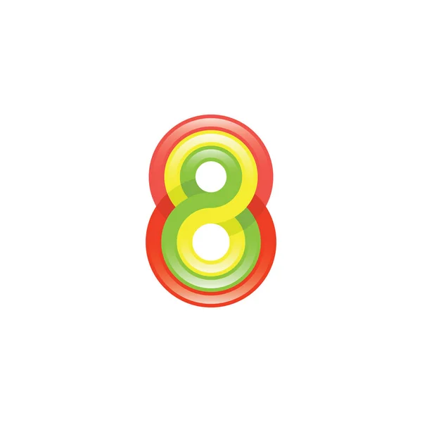 Logotipo Lucky Eight —  Vetores de Stock