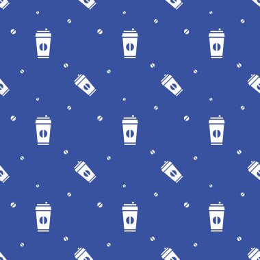 Sorunsuz kahve içecek Kupası siluet desen