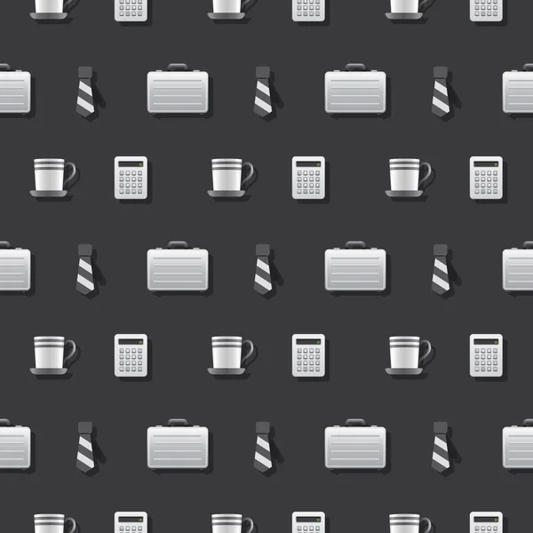 Les affaires au bureau Dark Pattern — Image vectorielle