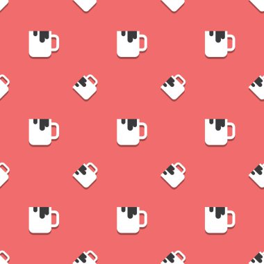 Kahve içmek tam Kupası Seamless Modeli