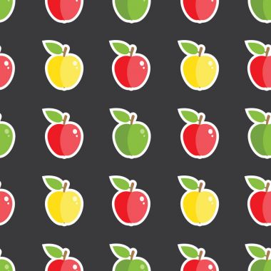 Apple Dikişsiz koyu desen renkli 