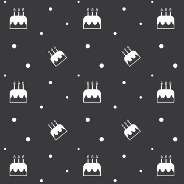 Sorunsuz doğum günü pastası parti koyu örnek