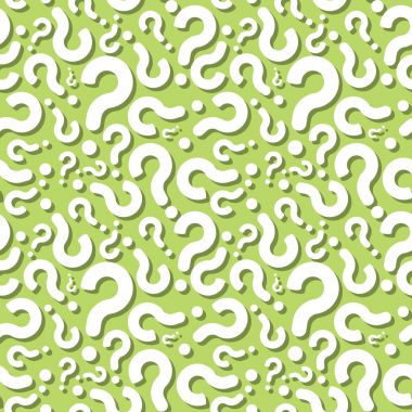 Soru işareti gölge Dikişsiz sefaleti desen