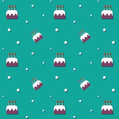 Sorunsuz pasta doğum günü parti dekorasyon desen