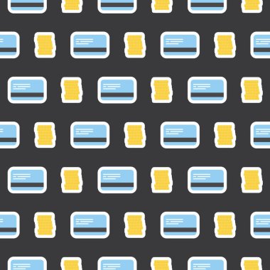 Kredi kartı ve para sorunsuz koyu örnek