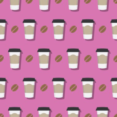 Kahve içecek kağıt Kupası desen