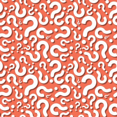 Soru işareti gölge Seamless Modeli