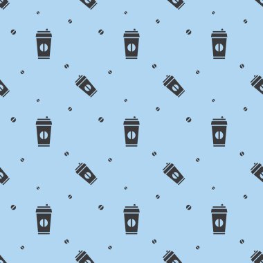 Sorunsuz kahve sabah içki siluet desen