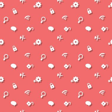 Web arayüzü düz simgeler Seamless Modeli