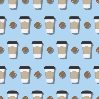 Kahve içecek kağıt Kupası desen