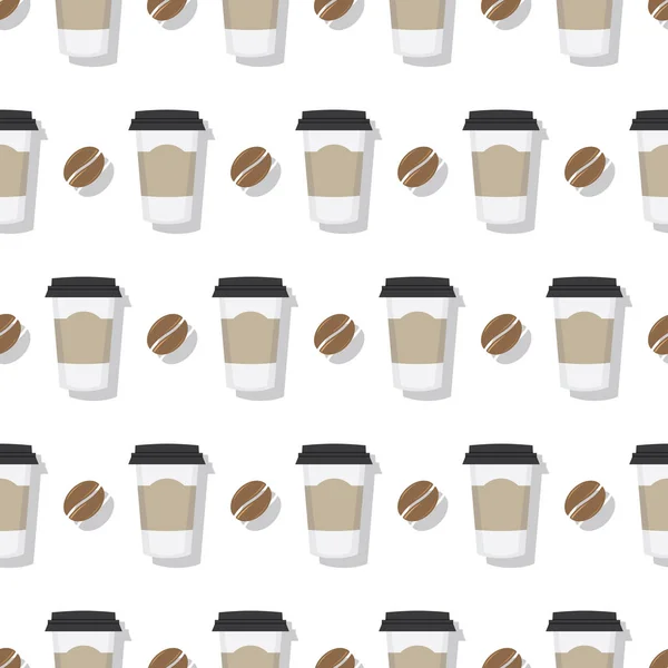 Káva papír Cup Energy Drink vzor — Stockový vektor