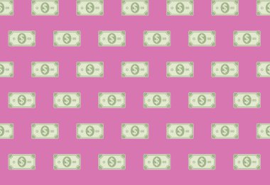 Mali nakit banknot Dikişsiz desen kağıt