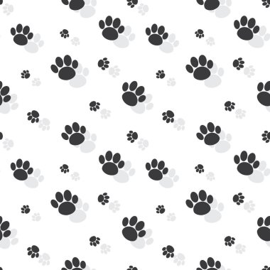 Hayvan pençe baskı Dikişsiz tek renkli desen