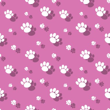 Hayvan pençe baskı sorunsuz arka plan deseni