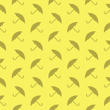 Şemsiye koruma dekoratif siluet desen