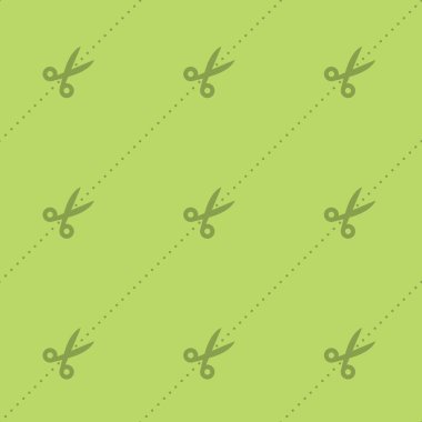 Makas ve nokta Kuaför Aksesuar siluet adam