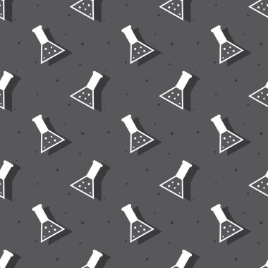 Bilim konik Flask Laboratuvar Test sorunsuz koyu arka plan