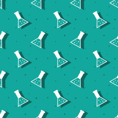 Bilim kimyasal laboratuvar konik Flask sorunsuz arka plan