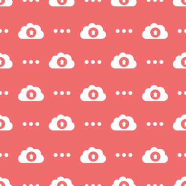 Bulut hizmet bilgileri karşıya yükleme siluet arka plan