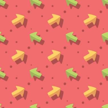 Ok sembol sevimli stil Seamless Modeli