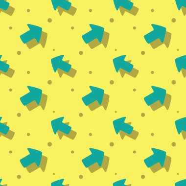 Ok işaretçisini sembol sevimli stil düz Seamless Modeli