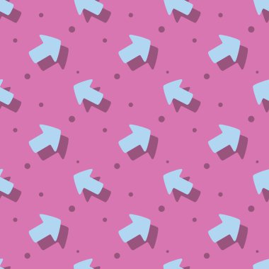 Ok işaretçisini şirin sembolü düz Seamless Modeli