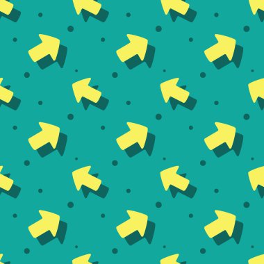 Ok gezinti sembol sevimli stil düz Seamless Modeli