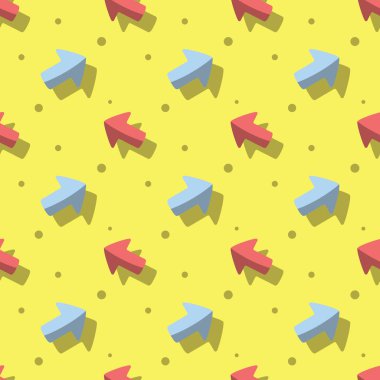 Ok yönünü sembol sevimli stil Seamless Modeli