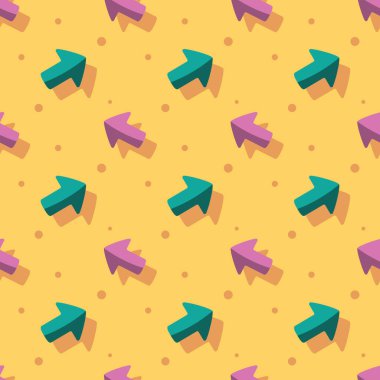 Ok yönünü sembol sevimli stil sorunsuz arka plan