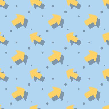 Ok yönünü sembol sevimli stil düz Seamless Modeli