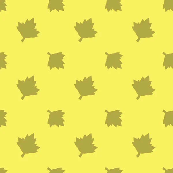 메이플 트리 잎 꽃 완벽 한 실루엣 패턴 — 스톡 벡터