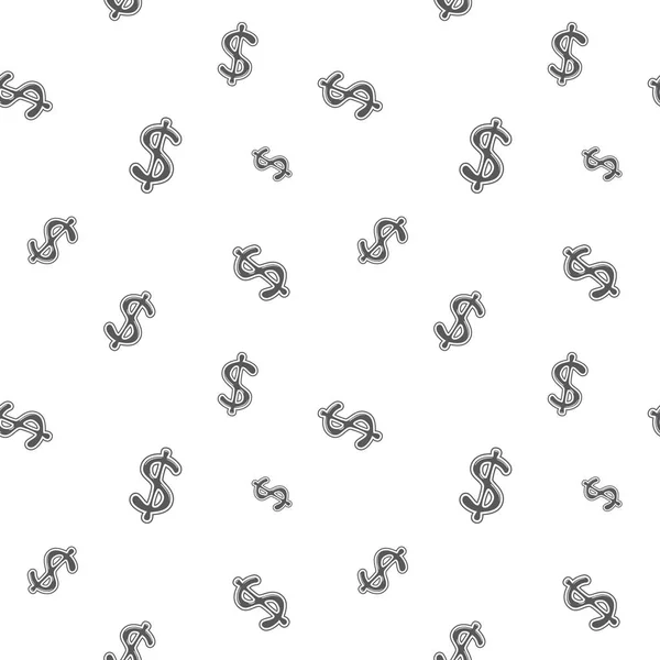 美元货币符号无缝清晰模式 — 图库矢量图片