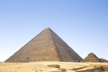 Mısır piramit. Giza piramitleri görünümünü. Mısır. Cairo.
